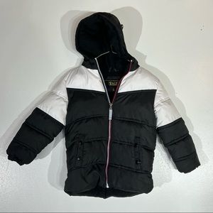 iExtreme Boys Black & White Puffer Jacket - size 4T